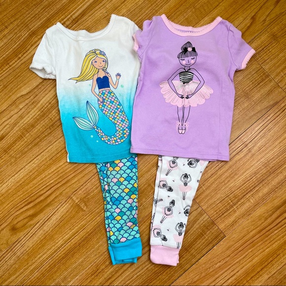 Girls 2 Pair PJ Set 3T